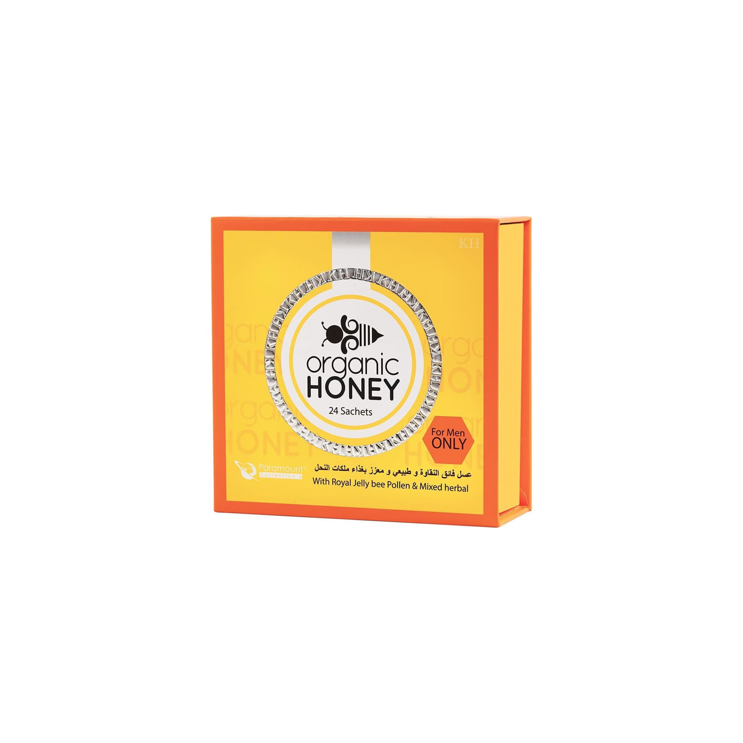 Organic Vital Honey – 24 Sachets x 10g | Honey with Royal Jelly, Bee Pollen & Mixed Herbal