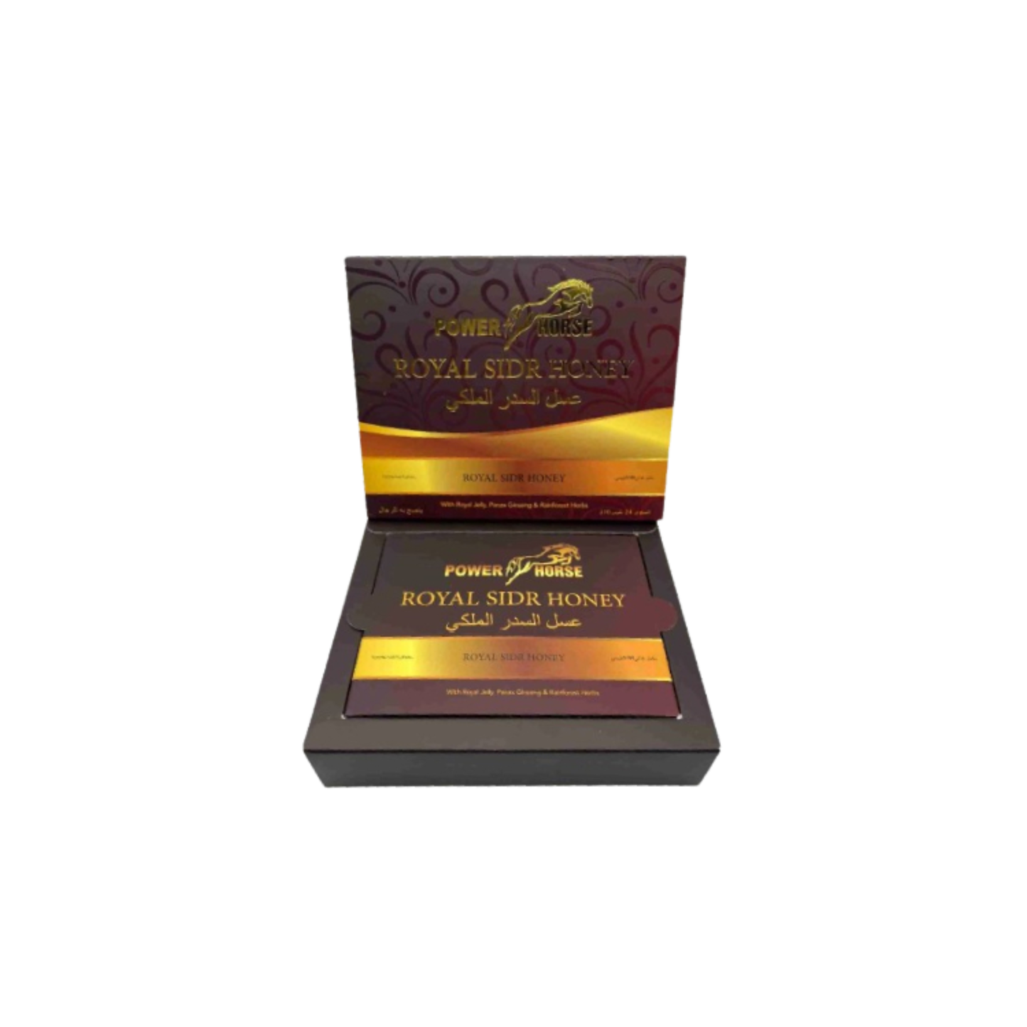 Power Horse Royal Sidr Honey – 24 Sachets x 15g | Premium Sidr Honey Blend | VIP Edition