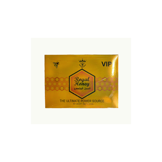 Royal Honey VIP – Golden Edition | 12 Sachets x 20g | Premium Honey Blend with Natural Ingredients
